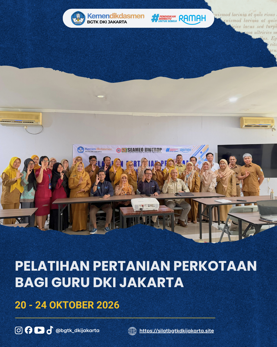 🌿 Kolaborasi BGTK DKI Jakarta dan SEAMEO BIOTROP: Mengembangkan Inovasi Pertanian Perkotaan