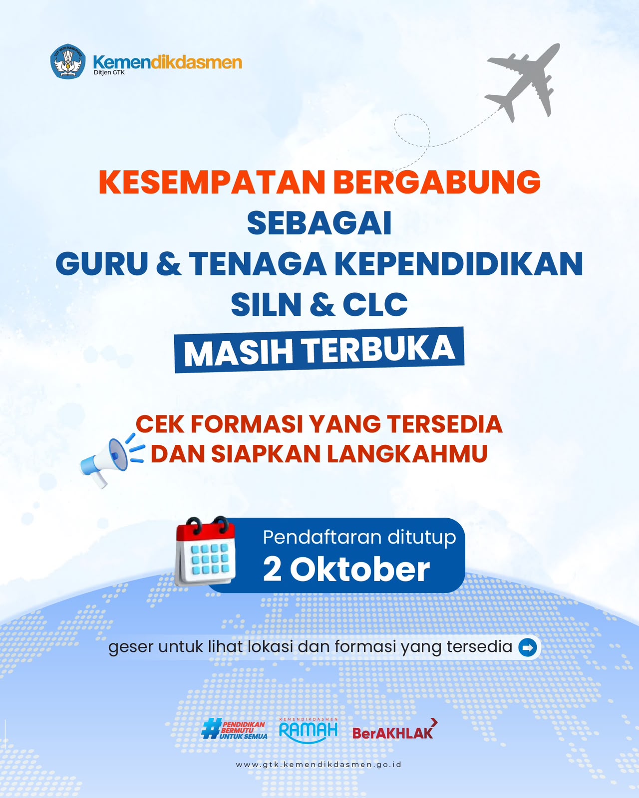 Kesempatan Bergabung Sebagai Guru & Tenaga Kependidikan SILN & CLC