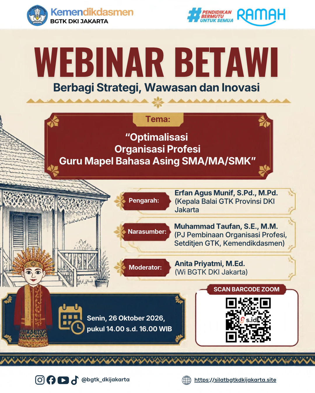 💡 Webinar BETAWI: Strategi Optimalisasi Organisasi Profesi Guru Bahasa Asing